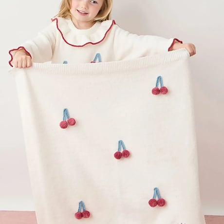 【 gelato pique 】PKGG264434 KIDSｴｱﾘｰﾓｺﾁｪﾘｰﾌﾞﾗﾝｹｯﾄ IVR