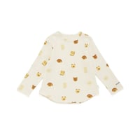 【 gelato pique 】PKCT264476 KIDSｱﾆﾏﾙﾌﾞﾚｯﾄﾞ柄ﾛﾝｸﾞTｼｬﾂ CRM (size 90-110)