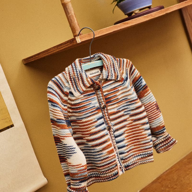 Misha&Puff】 MOTLEY CARDIGAN (NERIAGE SPACE DYE