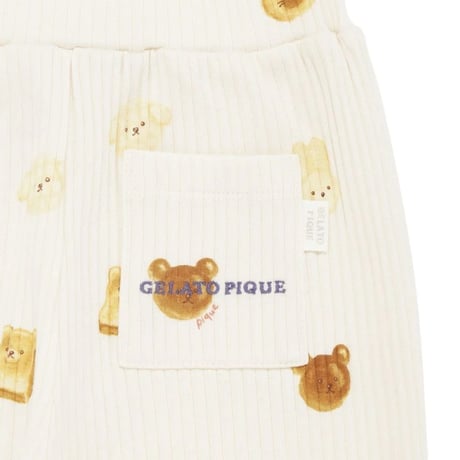 【 gelato pique 】PKCP264477 KIDSｱﾆﾏﾙﾌﾞﾚｯﾄﾞ柄ﾛﾝｸﾞﾊﾟﾝﾂ CRM (size 90-110)