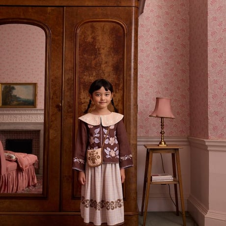 【 Apolina 】 WENDY MIDI SKIRT - CAMP CHECK