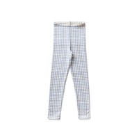 入荷後発送ご予約商品【 SOOR PLOOM 】STRETCH LEGGING, GINGHAM PRINT, POWDER