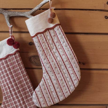 【 Rylee + Cru 】NOEL STOCKING RUBY PLAID
