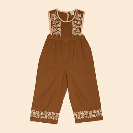 【 Apolina 】 BIBI OVERALL - CHOCOLATE