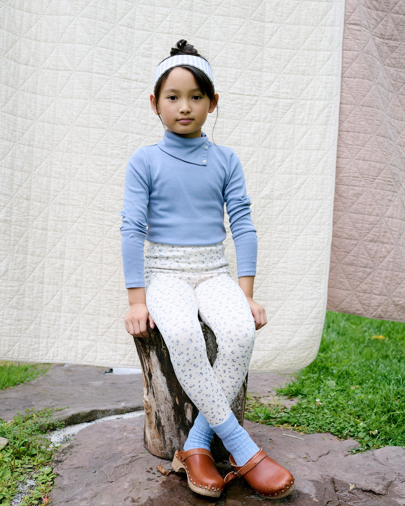 入荷後発送ご予約商品【 SOOR PLOOM 】SNAP TURTLENECK, POWDER