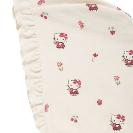 【 Jamie kay × HELLO KITTY 】JBGH264915 OC総柄プリントボンネット IVR（頭位46㎝前後）