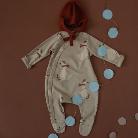 11月中旬頃発送予定ご予約【organic zoo】  Christmas Goose Suit（6-12M）