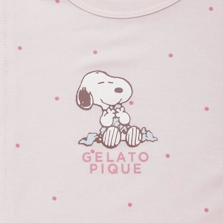 【 gelato pique 】 PBCO262494 PEANUTSBABYﾜﾝﾎﾟｲﾝﾄﾛﾝﾊﾟｰｽ CRM（size 70, 80）