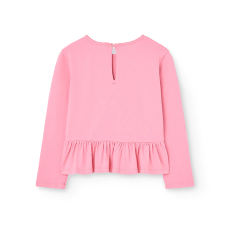 【The Animals Observatory】 PINK SCAMPER LONG SLEEVE T-SHIRT