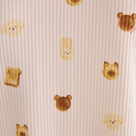 【 gelato pique 】PWCT264334 ｱﾆﾏﾙﾌﾞﾚｯﾄﾞ柄ﾛﾝT CRM (size F)