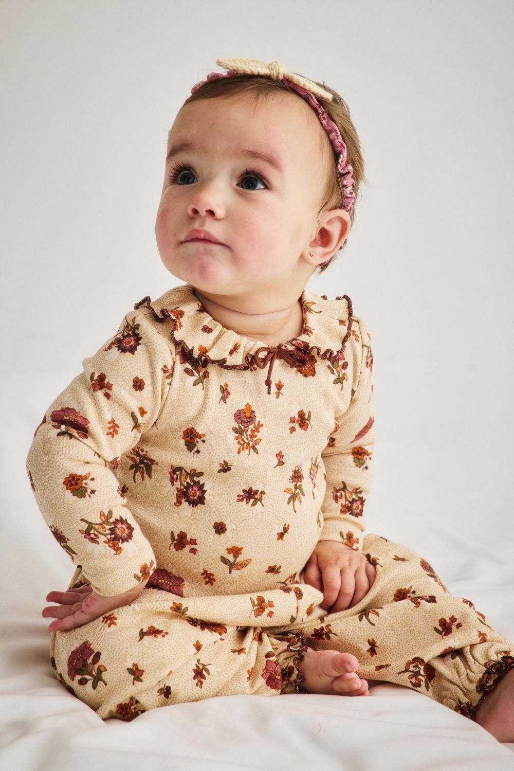 Misha&Puff】 BABY PIERROT ONESIE (STRING/ANTIQU