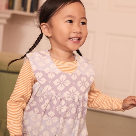 【 Apolina 】 BABY JERSEY HILDA OVERALL ROMPER - ICELANDIC POPPY