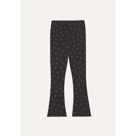 【The Campamento】 Flowers Flare Leggings - Grey