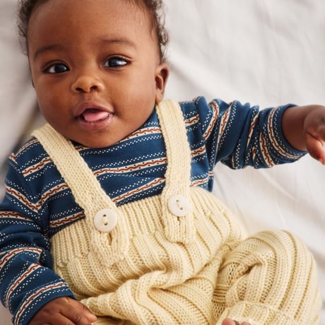 【Misha&Puff】 BABY TURTLENECK (MARINE BLUE SGRAFFITO)