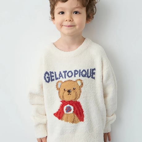 【 gelato pique 】PKNT264470 KIDSﾍﾞﾋﾞﾓｺﾋｰﾛｰﾍﾞｱJQDﾌﾟﾙCRM(size 90~120)