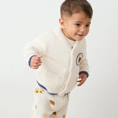 【 gelato pique 】PBCP264480 BABYｱﾆﾏﾙﾌﾞﾚｯﾄﾞ柄ﾛﾝｸﾞﾊﾟﾝﾂ CRM (size 80)