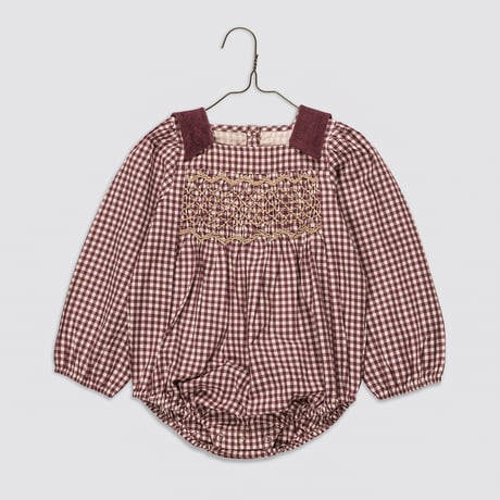 【 little cotton clothes 】Emilie romper Sugarplum Check