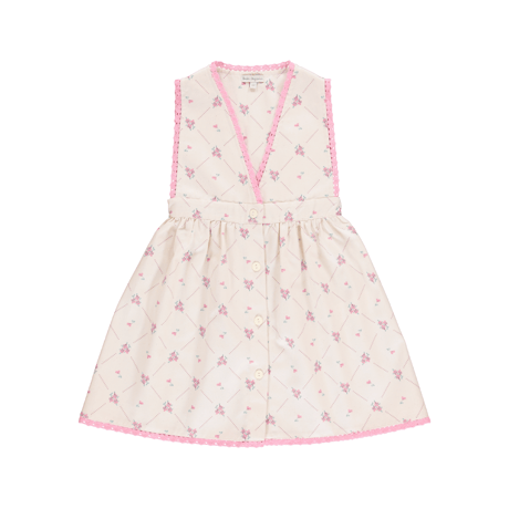 【Bebe Organic】Heidi Apron Dress - Needlepoint Print