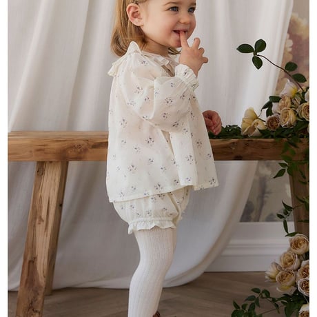 【 Jamie kay 】JBFP264144 ｺｯﾄﾝ花柄ﾌﾞﾙﾏJade Floral OWHT（size 70,80,90）