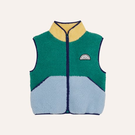 【The Campamento】 Green Teddy Vest - Green