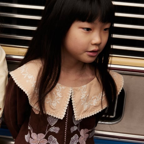 【 Apolina 】 DARIA BLOUSE - DARK CHOCOLATE
