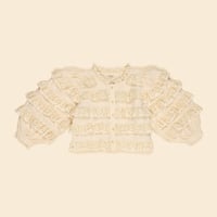 【 Apolina 】 FIRA LS BLOUSE - MILK-CREAM