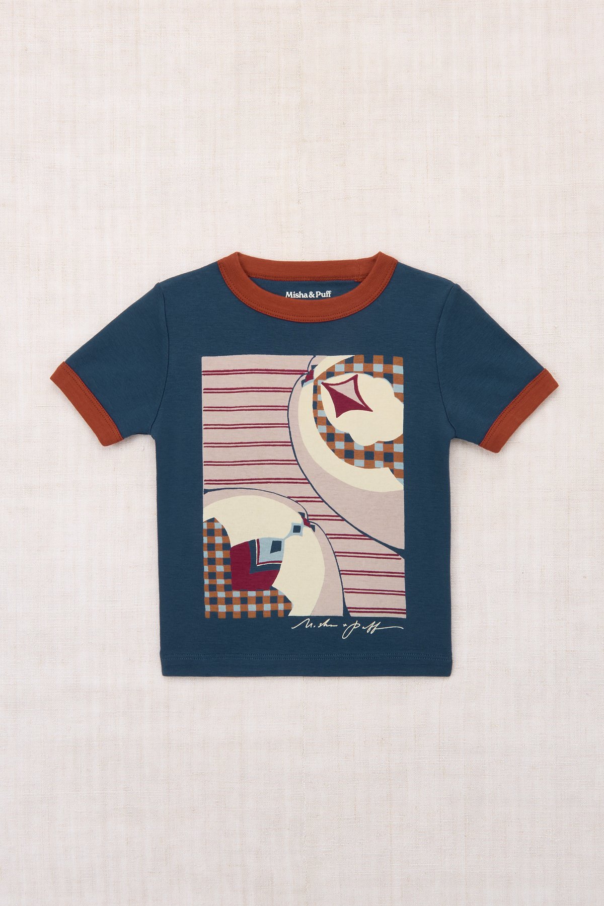 Misha&Puff】 KAITO RINGER TEE (MARINE BLUE) | M
