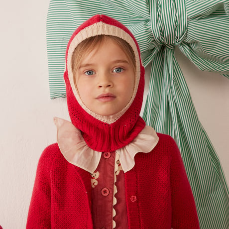 【hello Simone】Pinguin hood Kitty Cherry（ Kids S）