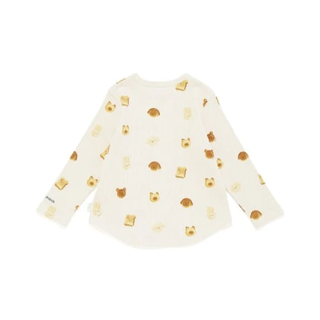 【 gelato pique 】PKCT264476 KIDSｱﾆﾏﾙﾌﾞﾚｯﾄﾞ柄ﾛﾝｸﾞTｼｬﾂ CRM (size 90-110)