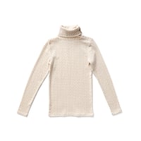 入荷後発送ご予約商品【 SOOR PLOOM 】SNAP TURTLENECK, CROSS STITCH PRINT, PIGEON
