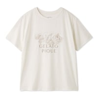 【 gelato pique 】 PWCT264260 ﾊﾞｽﾀｲﾑCATﾜﾝﾎﾟｲﾝﾄTｼｬﾂ IVR（size F）