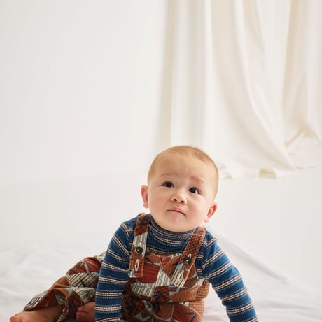 【Misha&Puff】 BABY TURTLENECK (MARINE BLUE SGRAFFITO)
