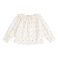 【 Jamie kay 】JKFT264142 ｺｯﾄﾝ花柄ﾌﾘﾙｶﾗｰﾄｯﾌﾟｽJade Floral OWHT（size 100）