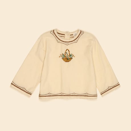 【 Apolina 】 TOVA BASKET BLOUSE - CREAM
