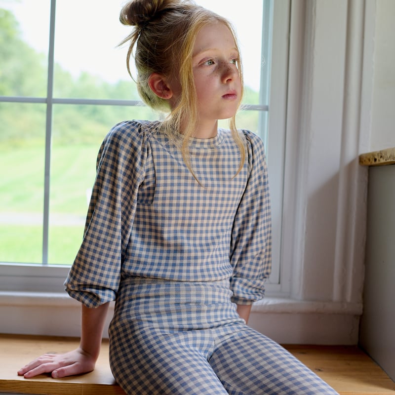 入荷後発送ご予約商品【 SOOR PLOOM 】BALLOON TEE, GINGHAM PR