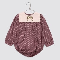 【 little cotton clothes 】Emille Romper in Sugarplum Floral
