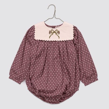 【 little cotton clothes 】Emille Romper in Sugarplum Floral