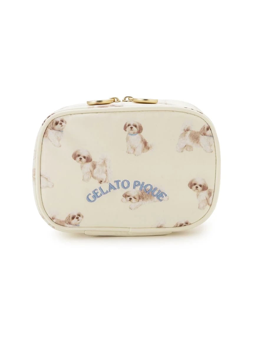 gelato pique 】PWGB264571 お散歩DOG総柄ﾃｨｯｼｭﾎﾟｰﾁ CR