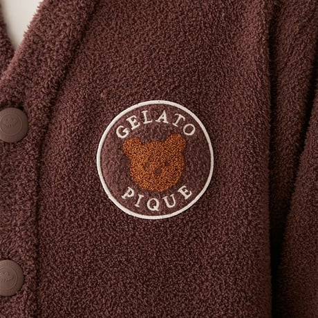 【 gelato pique 】PMNT264085 HOMMEﾍﾞﾋﾞ ｱﾆﾏﾙﾌﾞﾚｯﾄﾞｶｰﾃﾞ&ｽｶｰﾌ BRW (size M)