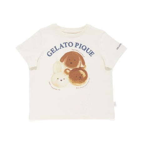 【 gelato pique 】PKCT264475 KIDSｱﾆﾏﾙﾌﾞﾚｯﾄﾞﾜﾝﾎﾟｲﾝﾄT CRM (size 90-110)