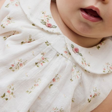 【 Jamie kay 】 JBFO264024 花柄ﾌﾟﾚｲｽｰﾂ Josepha Egre  OWHT（size 70~90）