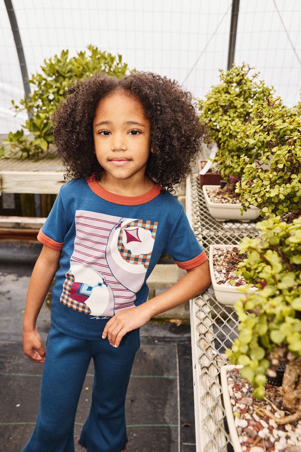 Misha&Puff】 KAITO RINGER TEE (MARINE BLUE) | M