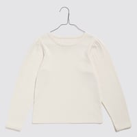 【 little cotton clothes 】Pointelle Long Sleeve T-shirt Chantilly
