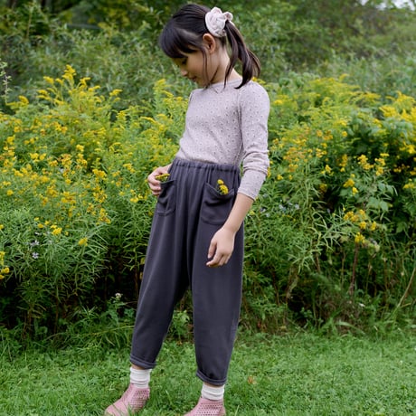 入荷後発送ご予約商品【 SOOR PLOOM 】POUF TEE, CALICO PRINT, PIGEON
