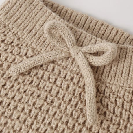 【Quincy Mae】CHUNKY KNIT PANT HEATHERED LATTE