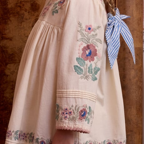 【 Apolina 】 STEVIE LS DRESS - MILK-CREAM