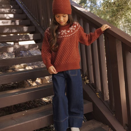 【 Rylee + Cru 】FAIR ISLE SWEATER RUBY
