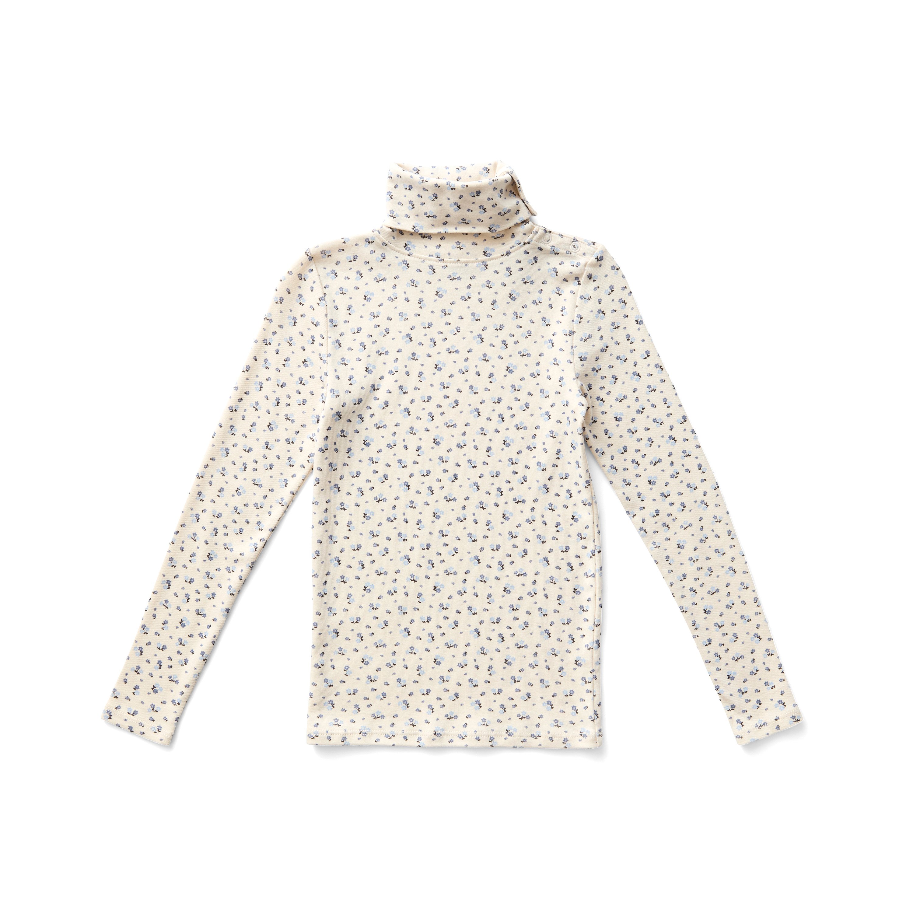 入荷後発送ご予約商品【 SOOR PLOOM 】SNAP TURTLENECK, CALICO