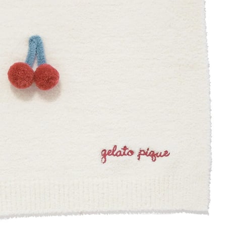 【 gelato pique 】PKGG264434 KIDSｴｱﾘｰﾓｺﾁｪﾘｰﾌﾞﾗﾝｹｯﾄ IVR