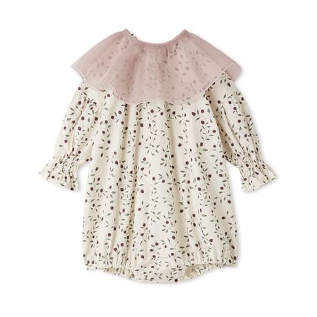 【 Jamie kay × softcheese】 JBFO264900 衿付きﾛﾝﾊﾟｰｽ  IVR（size 70, 80）